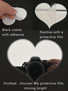 25pcs Hexagon Mirror Surface Wall Sticker - Silver - View 7