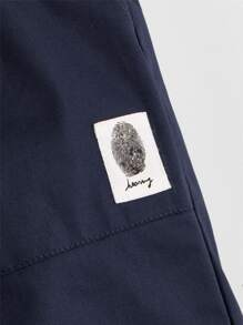 SHEIN Tween Boys 2 Packs Patch Detail Shorts - Multicolor - View 4