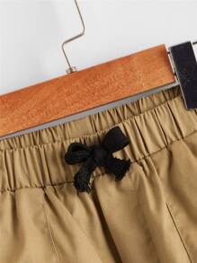 SHEIN Tween Boys 2 Packs Patch Detail Shorts - Multicolor - View 6