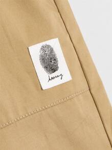 SHEIN Tween Boys 2 Packs Patch Detail Shorts - Multicolor - View 7