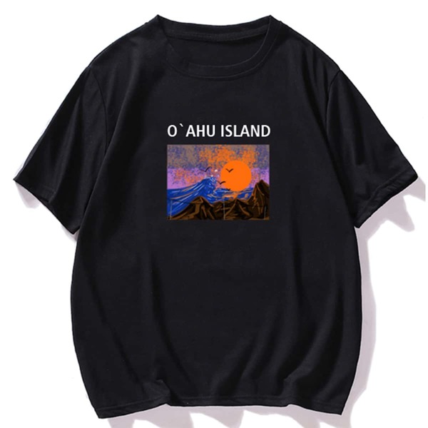 

Men Letter And Graphic Print Tee, Black