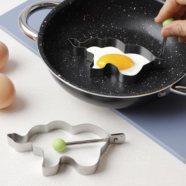 

1pc Elephant Shaped Egg Fried Mold, Silver