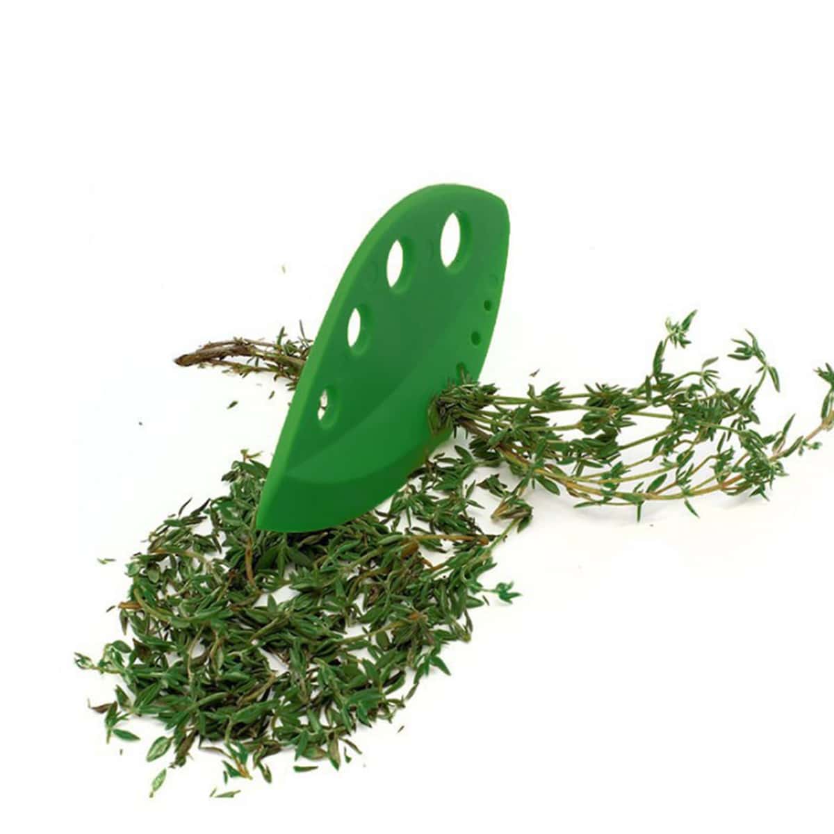 

1pc Kitchen Leaf Remover Tool, Green