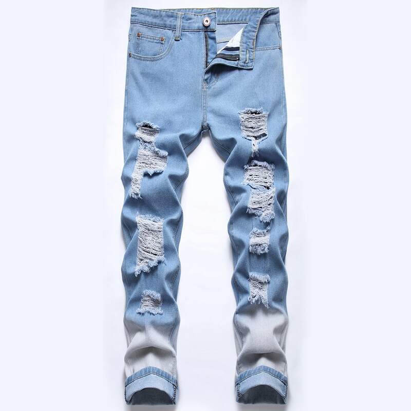 

Guys Ripped Jeans, Light wash