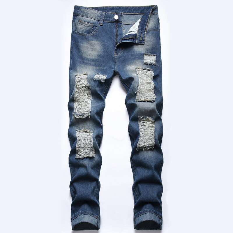 

Guys Ripped Jeans, Medium wash
