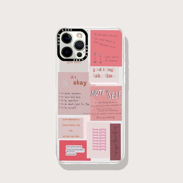 

Sticker Pattern Phone Case, Multicolor
