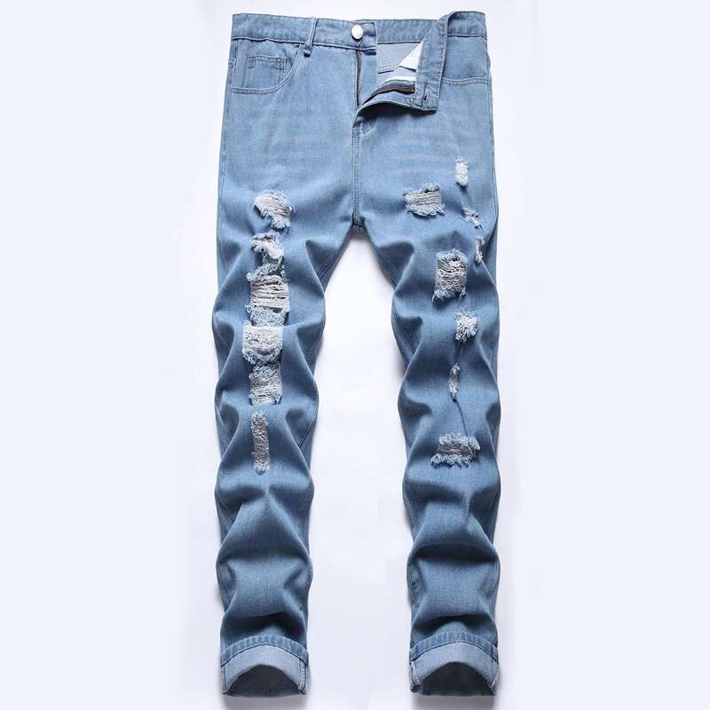 

Guys Ripped Jeans, Light wash