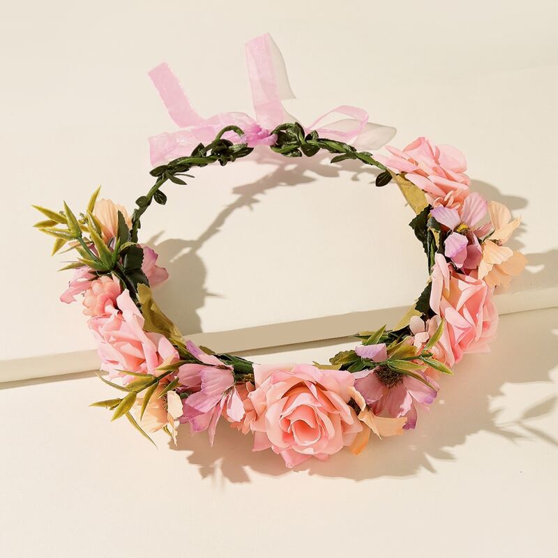

Floral Decor Hair Band, Watermelon pink