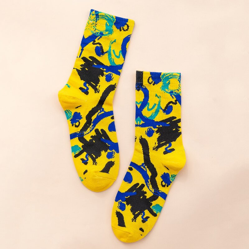 

Guys Graphic Crew Socks, Black