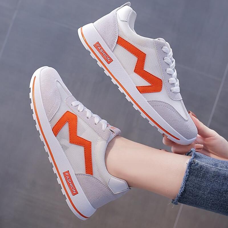 

Lace-up Front Mesh Sneakers, Multicolor