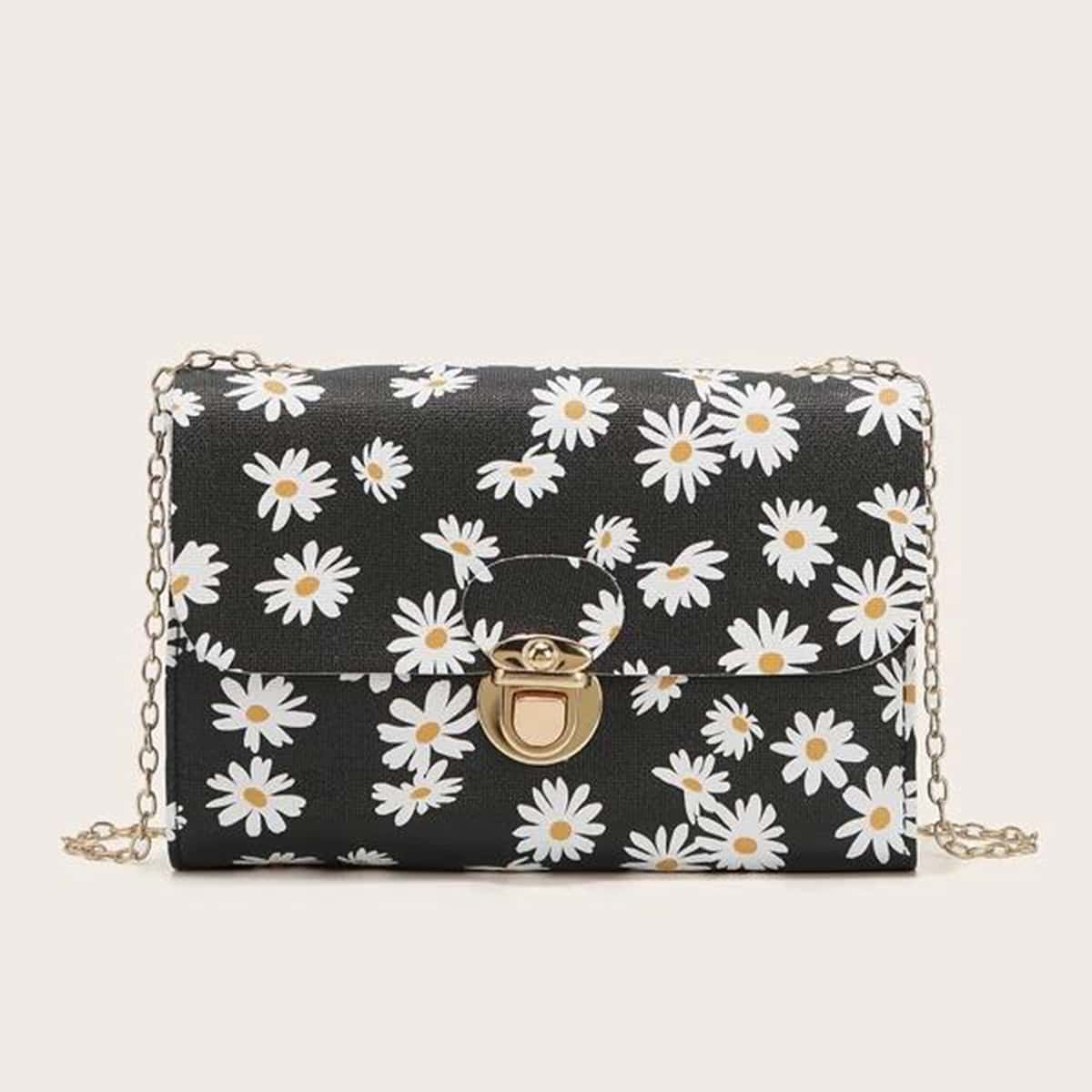 

Daisy Chain Crossbody Bag, Black