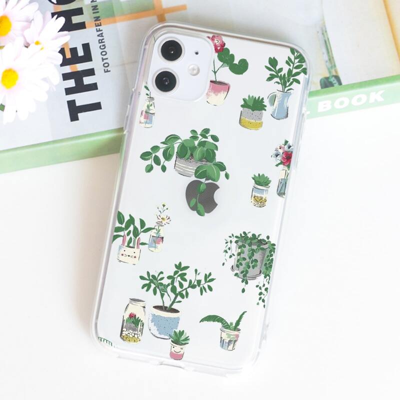 

Plants Clear Phone Case, Multicolor