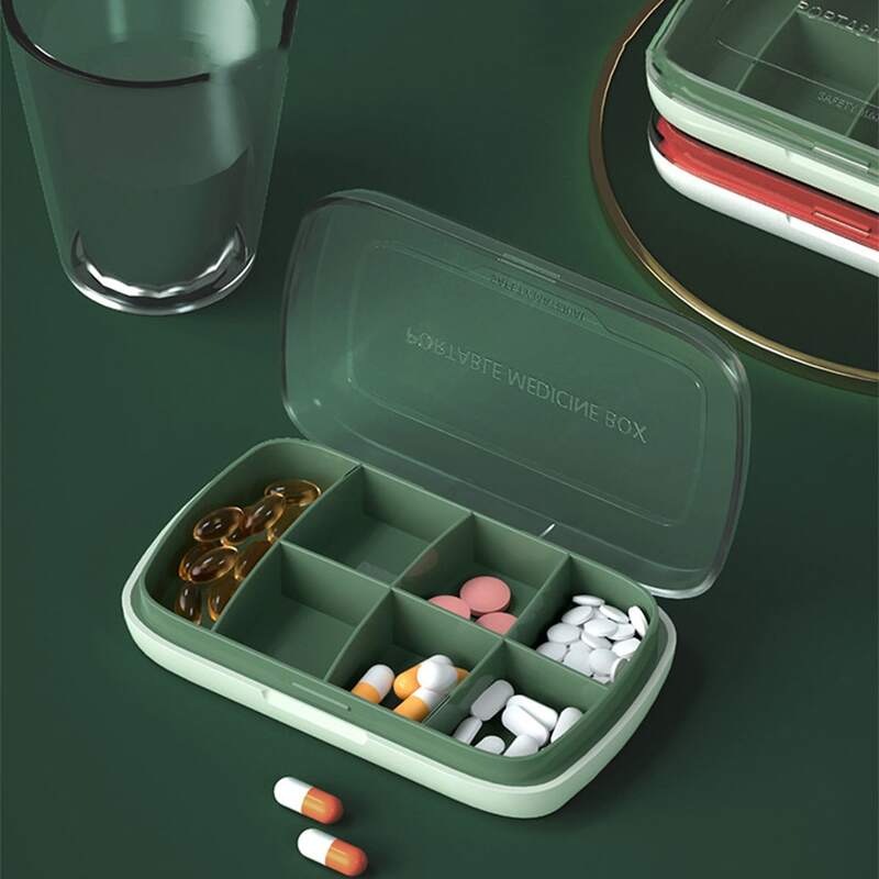 

1pc Random Pill Storage Box, Multicolor
