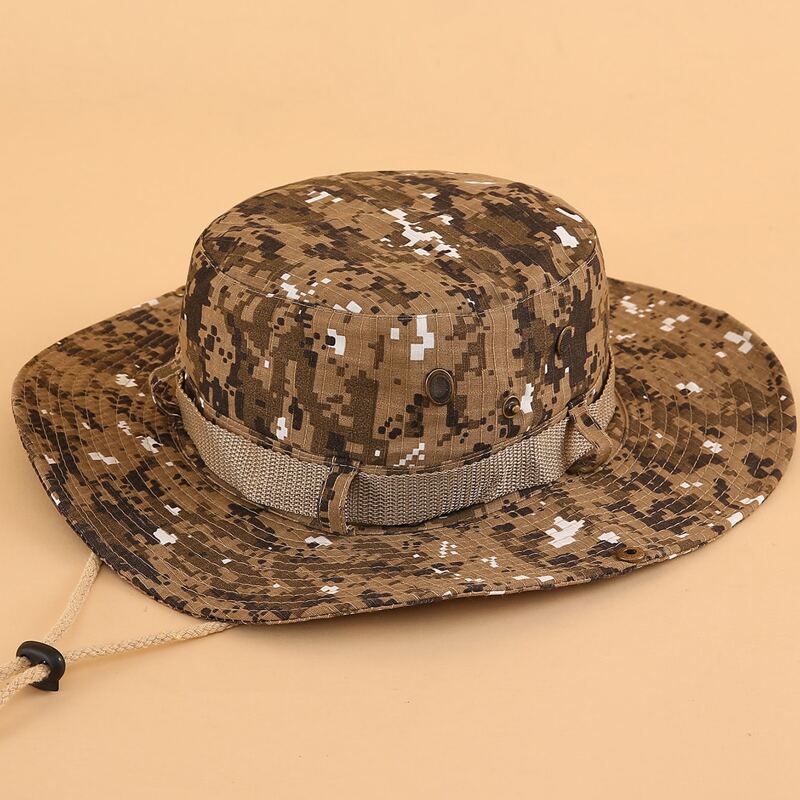 

Guys Camo Print Hiking Hat, Multicolor