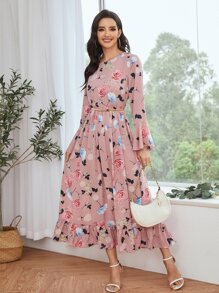 Mulvari Đầm Xù Hoa Thanh lịch - Bụi hồng - Xem 6