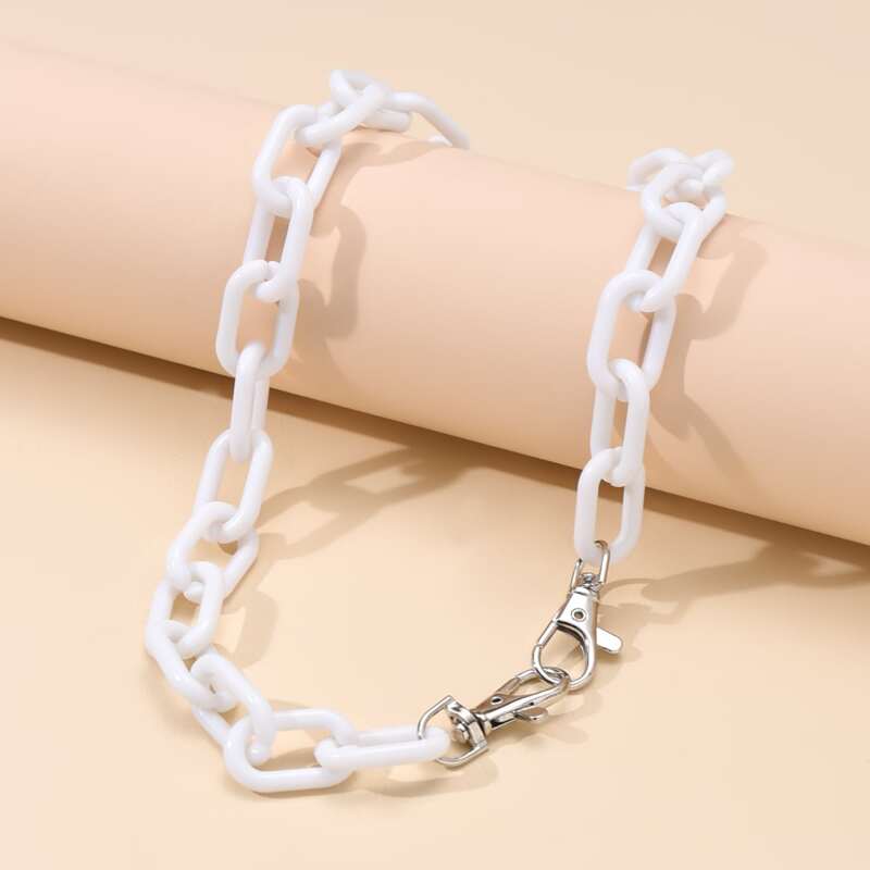 

Acrylic Pant Chain, White