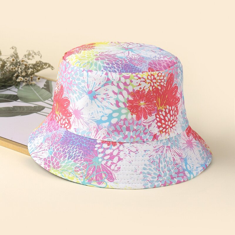 

Floral Pattern Bucket Hat, Multicolor