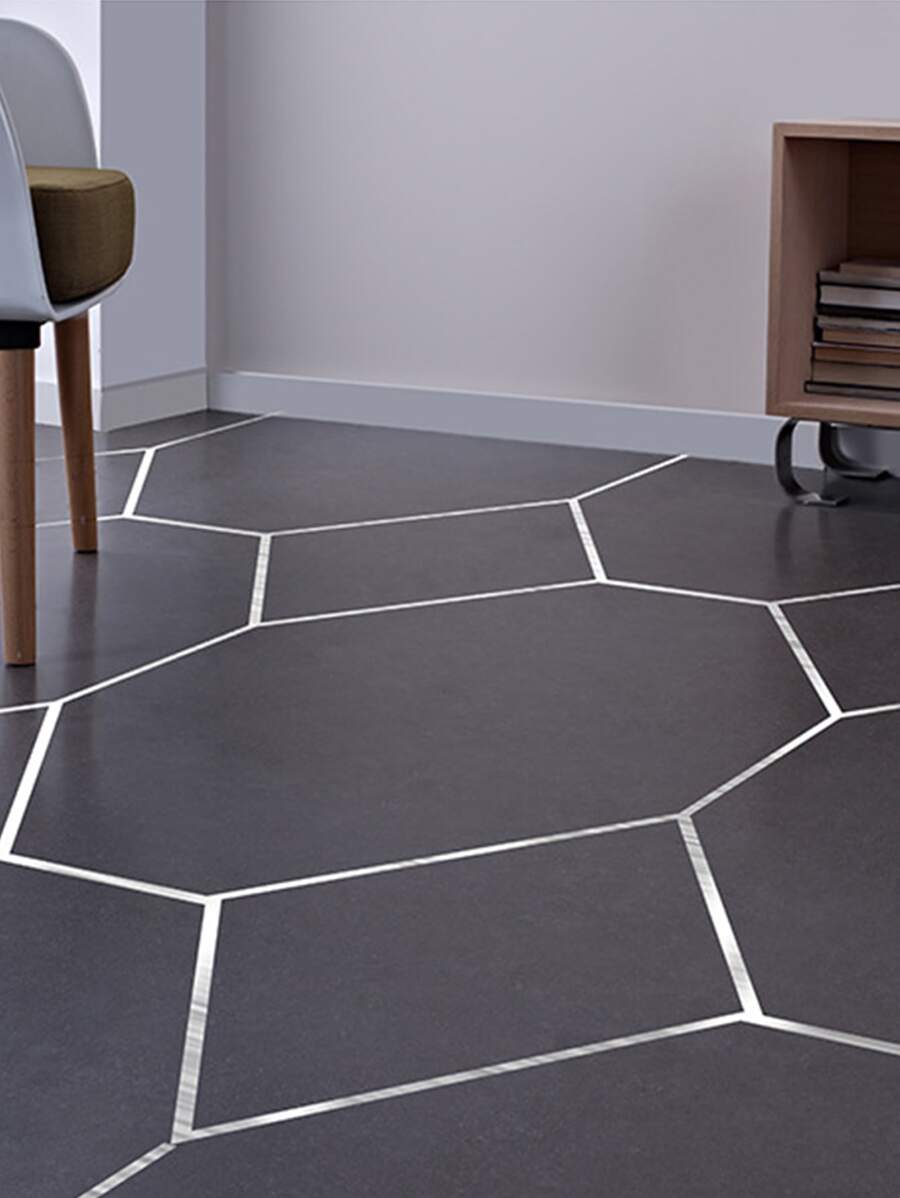 1入組自膠粘劑瓦隙貼紙 - 銀色 - 查看 1