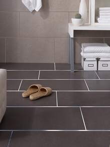 1入組自膠粘劑瓦隙貼紙 - 銀色 - 查看 4