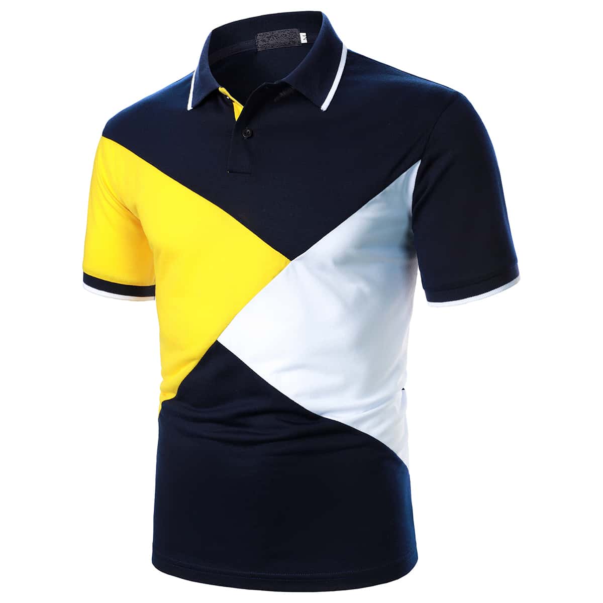 

Guys Cut And Sew Polo Shirt, Multicolor