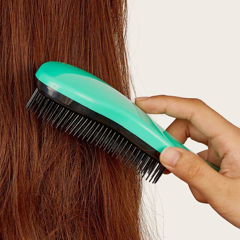 

1pc Hair Brush, Green