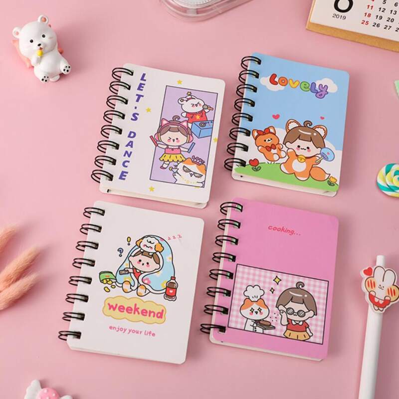 

1pc Random Cartoon Notebook, Multicolor