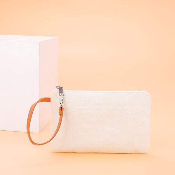 

Minimalist Two Tone Long Wallets, Beige