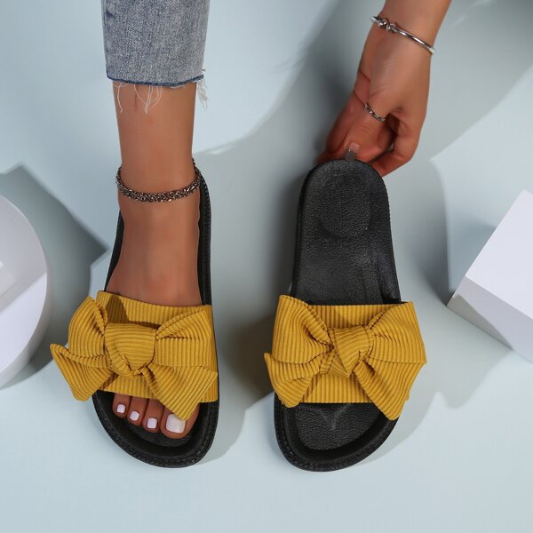 

Bow Decor Slides, Yellow
