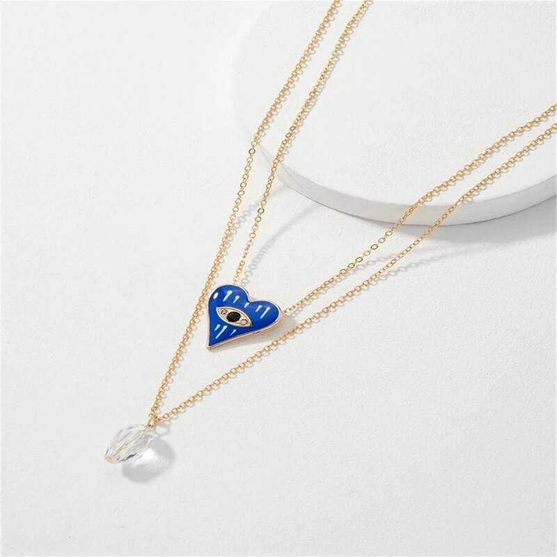 

Heart Layered Necklace, Gold