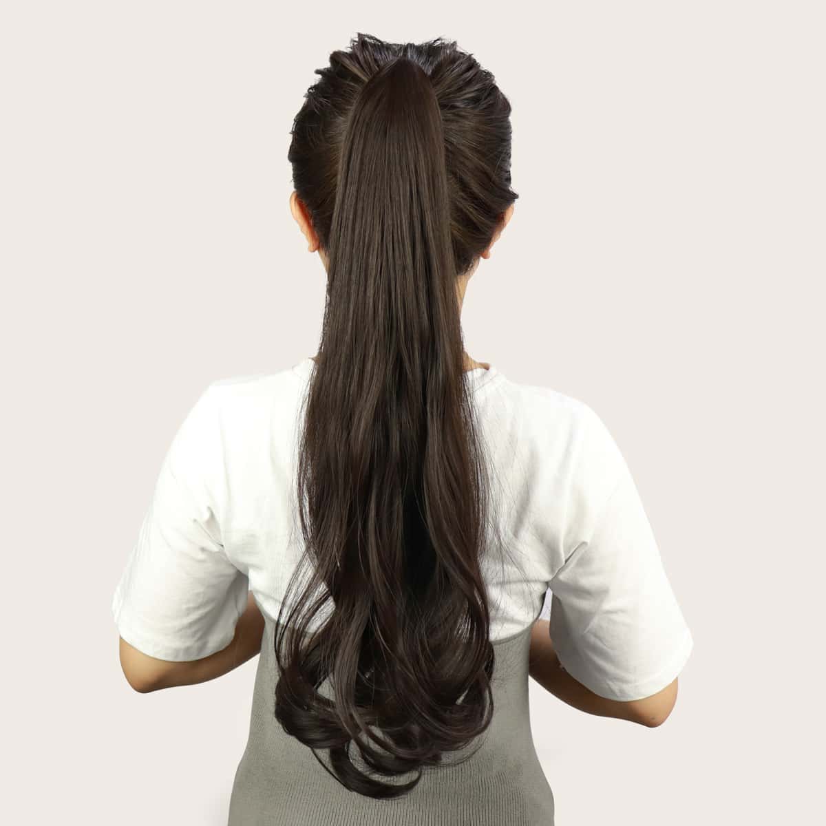 

Long Curly Ponytail Extension With Claw, Black