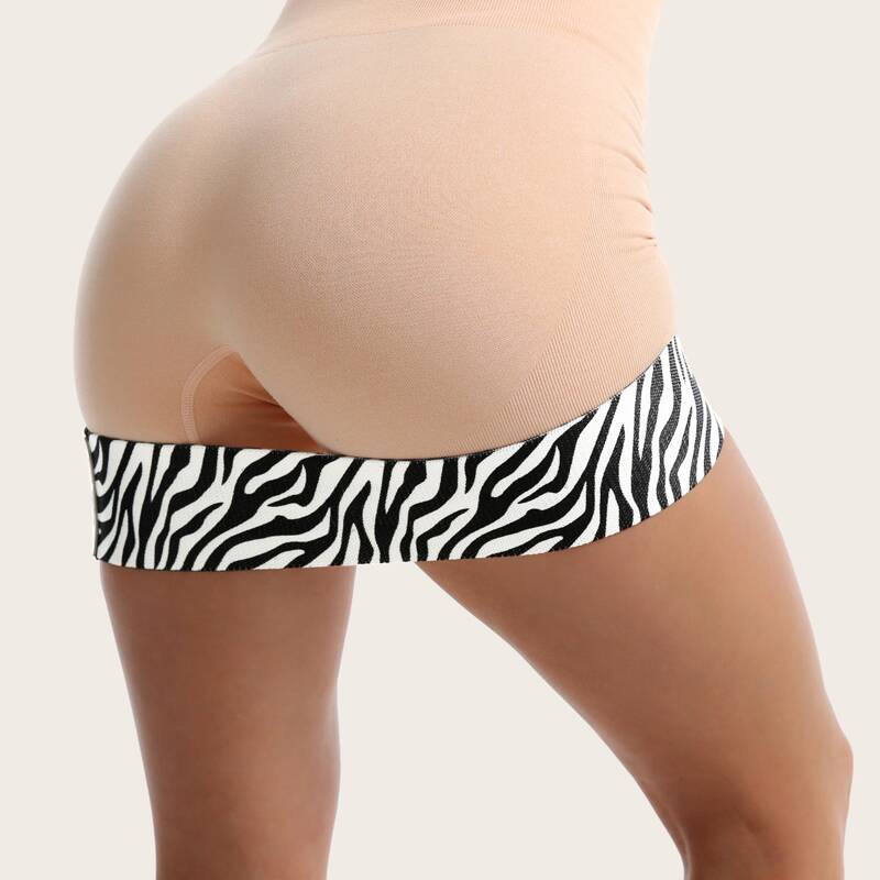 

Zebra Striped Workout Resistance Band, Multicolor