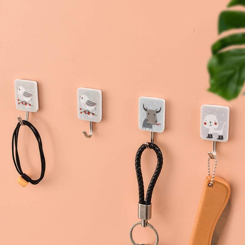 

6pcs Random Cartoon Wall Hook, Multicolor