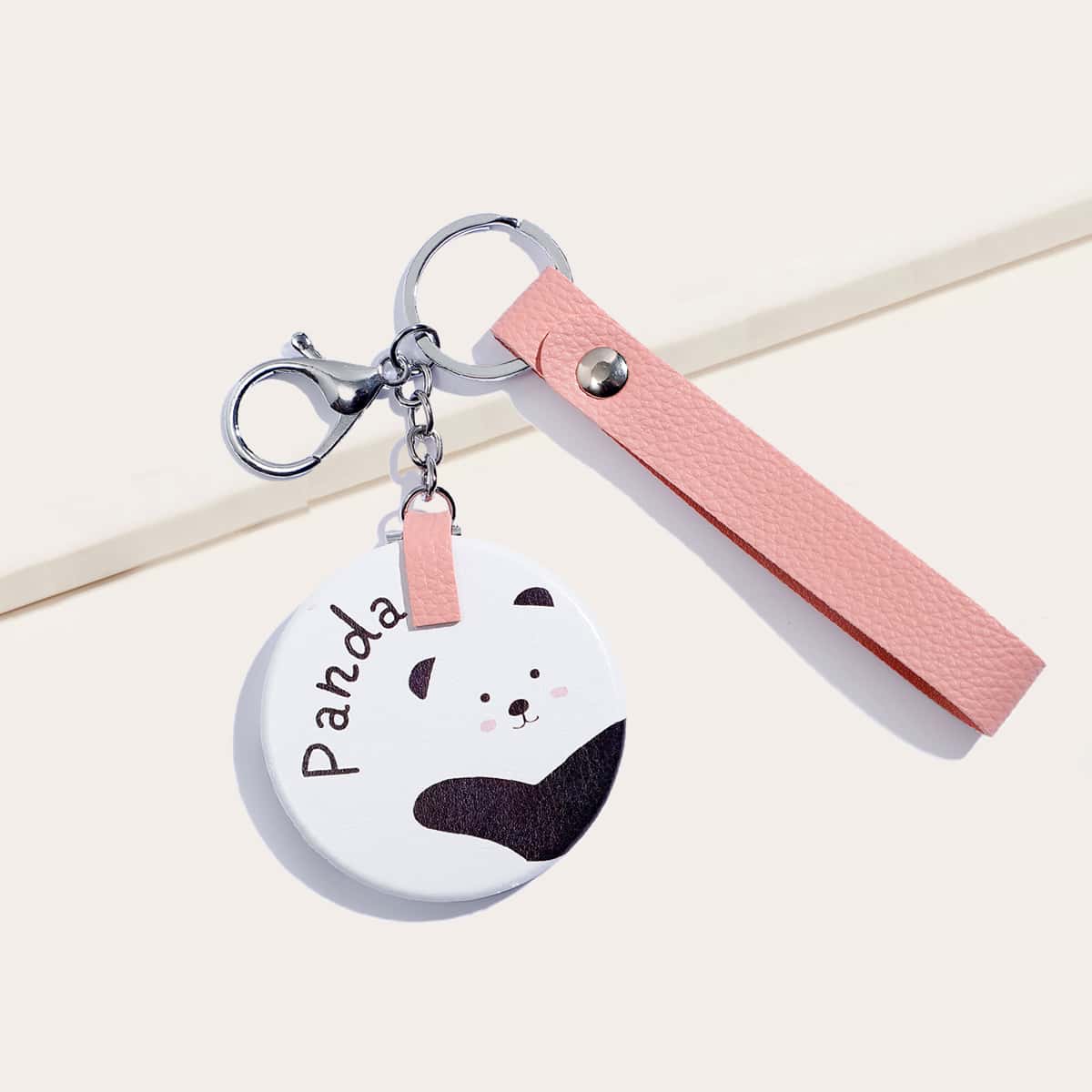 

1pc Cartoon Bear Portable Foldable Mirror, Multicolor