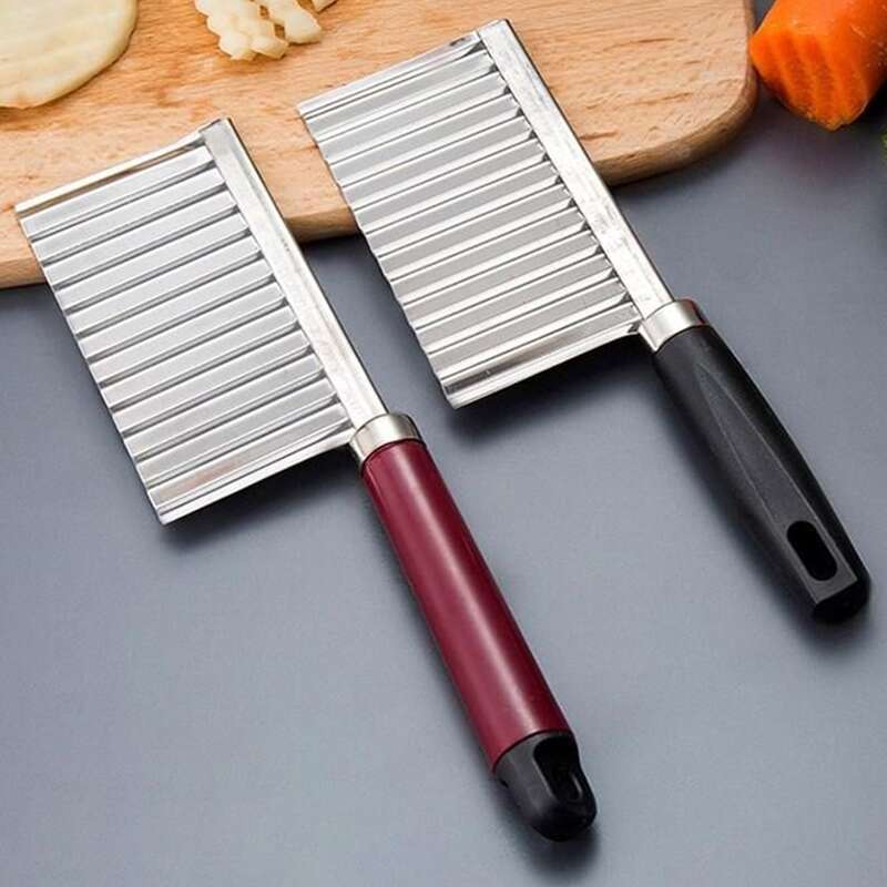 

1pc Wave Potato Cutter, Multicolor