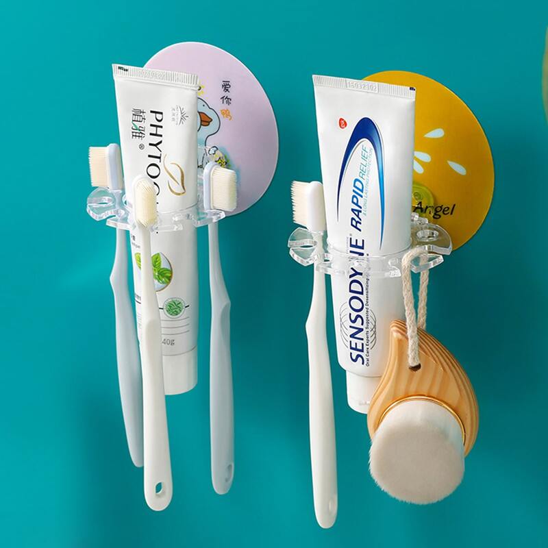 

1pc Wall Mounted Toothbrush Holder, Multicolor