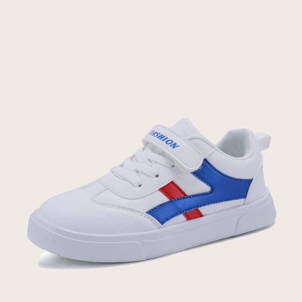 

Girls Color Block Velcro Strap Sneakers, Blue