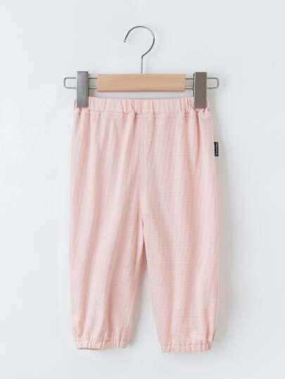 YINGZIFANG Quần thể thao bé gái mới biết đi màu trơn