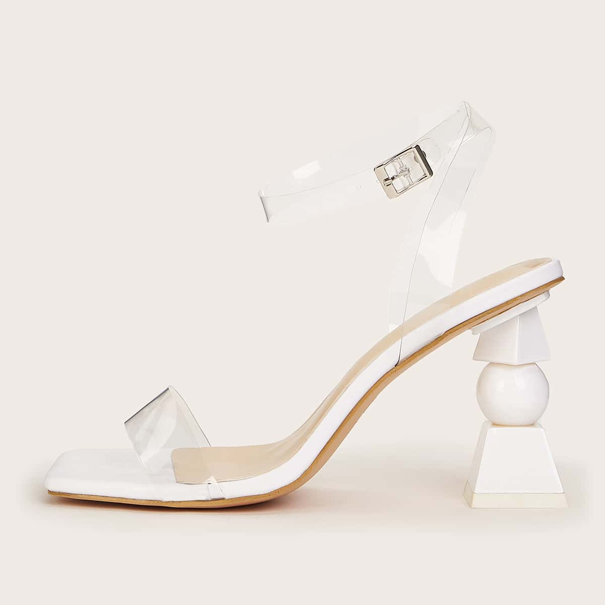 

Clear High Heeled Sandals