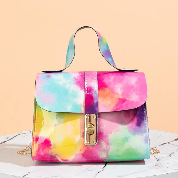 

Tie Dye Satchel Bag, Multicolor