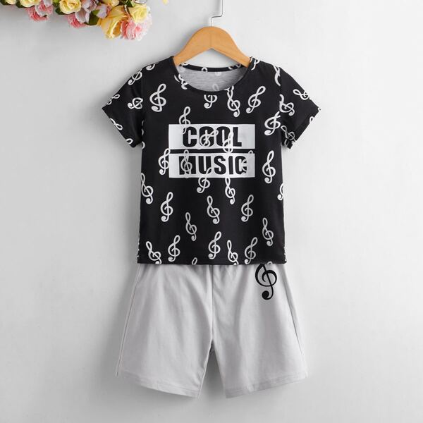 

Toddler Boys Slogan Graphic Tee & Track Shorts, Multicolor