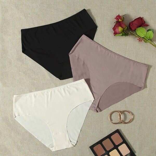 

3pack Plus Solid Panty Set, Multicolor
