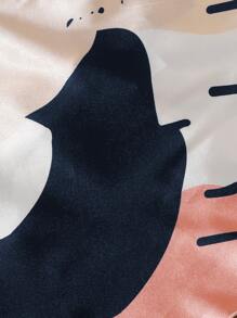 SHEIN Essnce Tie Back Color Block Bandana Top - Multicolor - View 3