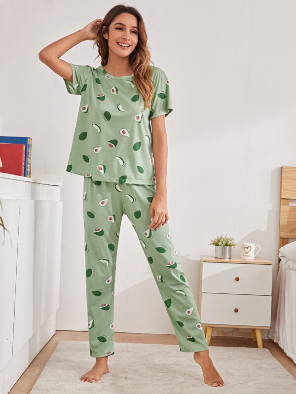 SHEIN Mulvari Ensembles de pyjama Mignon Fruits & légumes Mode en