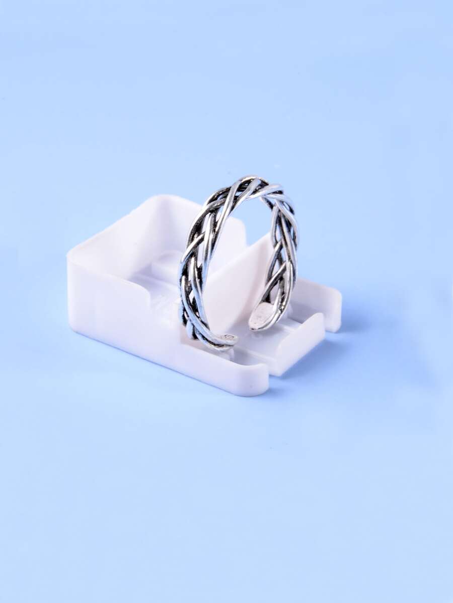 Fashionable and Popular Men Braided Ring Copper for Jewelry Gift and for a Stylish Look