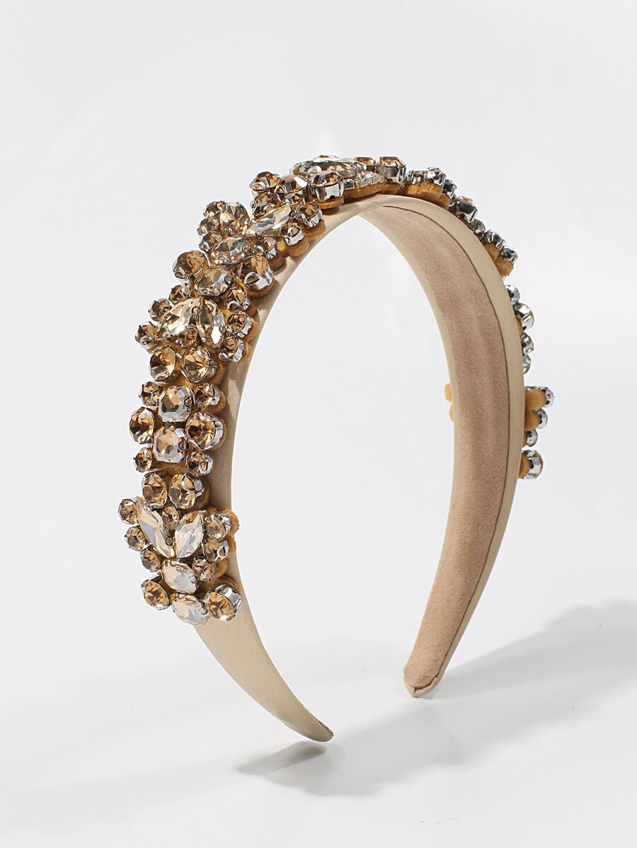 皇室寶石裝飾頭箍 - 黃色 - 查看 1