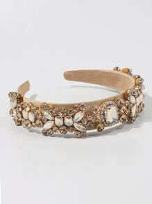 皇室寶石裝飾頭箍 - 黃色 - 查看 3