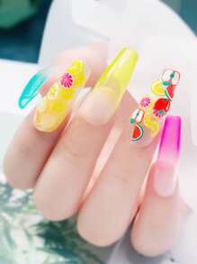 5packs Fruit Pattern Nail Art Sticker - Multicolor - View 2