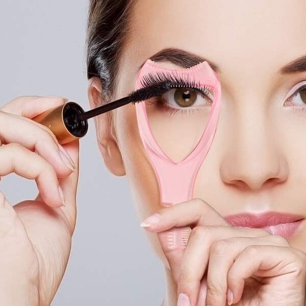 

3pcs 3 In 1 Eyeliner Guide Template, Pink