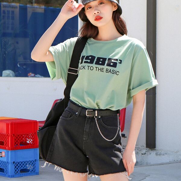

Slogan Graphic Tee, Green