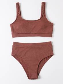 Glitter High Waisted Bikini Set